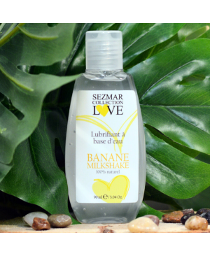 Lubrifiant à base d'eau 100% naturel Banane Milkshake 90 ml