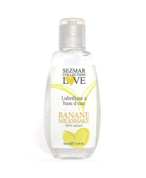 Lubrifiant à base d'eau 100% naturel Banane Milkshake 90 ml