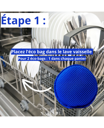 LOT de 2 Éco-bags - Lave vaisselle - Rond