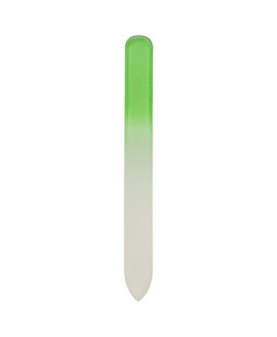 Lime à ongles verte en verre
