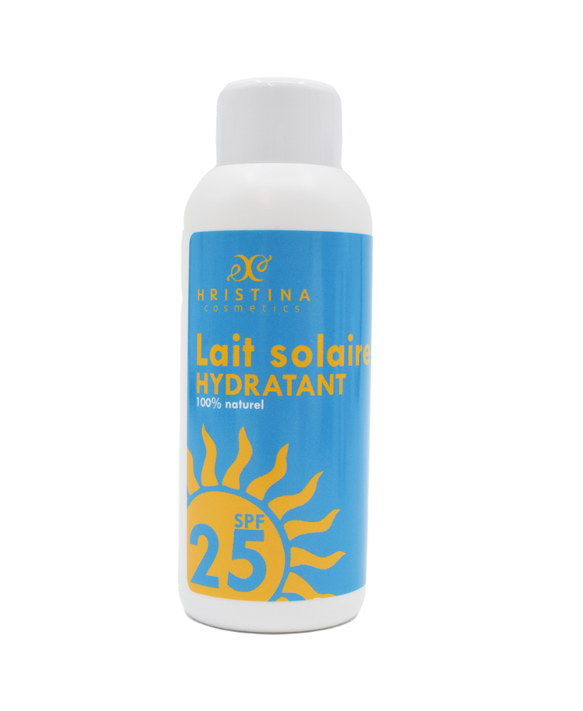 Lait solaire hydratant et protecteur SPF25 - 150ml 100% naturel