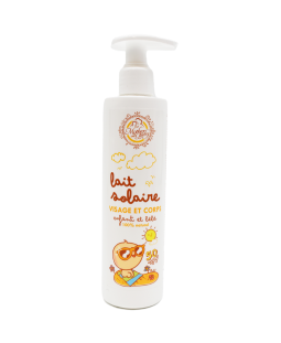 Lait solaire pour enfant et bébé SPF50 - 250ml 100% naturel