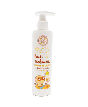 Lait solaire pour enfant et bébé SPF50 - 250ml 100% naturel