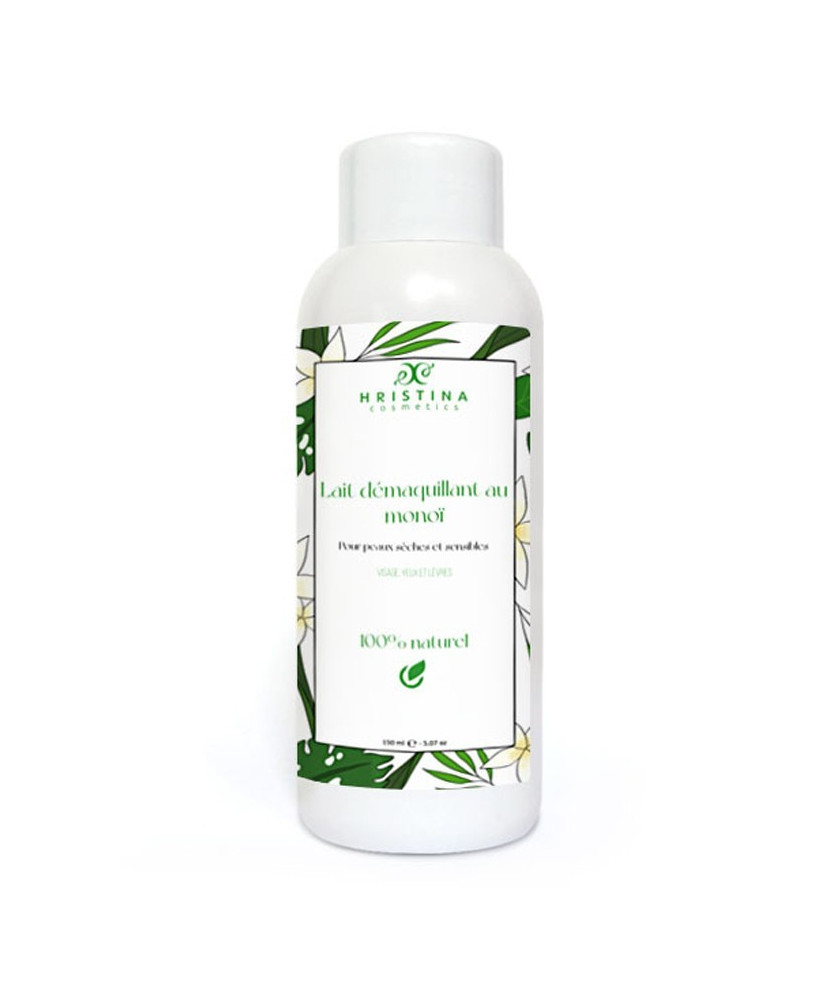 Lait nettoyant et démaquillant douceur au monoï - 150ml 100% naturel