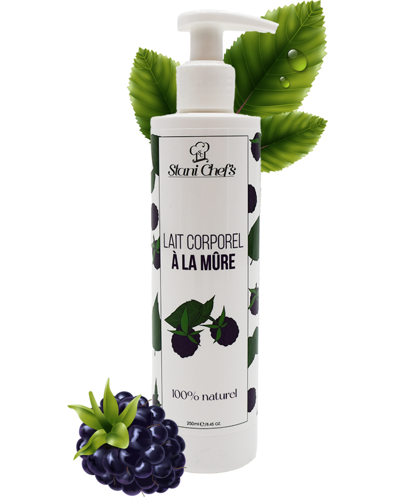 Lait corps hydratant à la mûre - 250ml 100% naturel