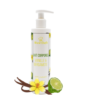 Lait corporel à la vanille et bergamote - 250ml 100% naturel