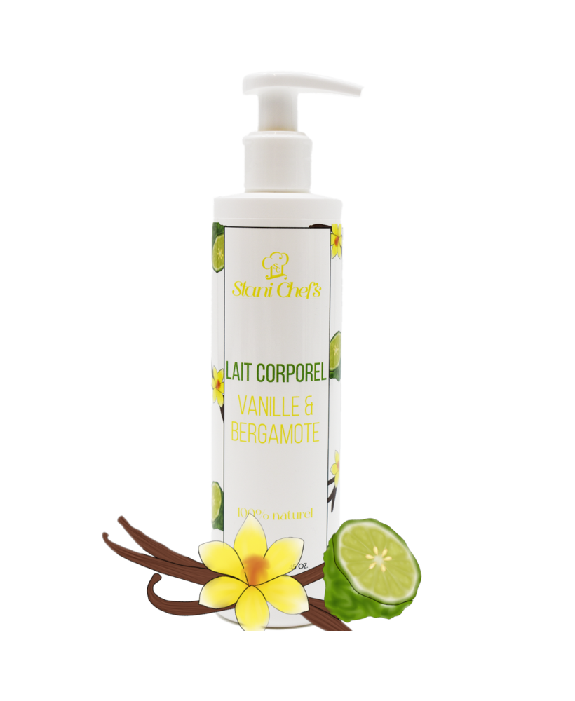 Lait corporel à la vanille et bergamote - 250ml 100% naturel