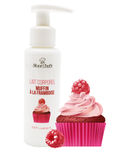 Lait corporel - muffin à la framboise - 100ml 100% naturel
