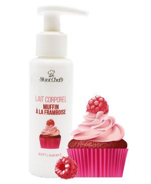 Lait corporel - muffin à la framboise - 100ml 100% naturel