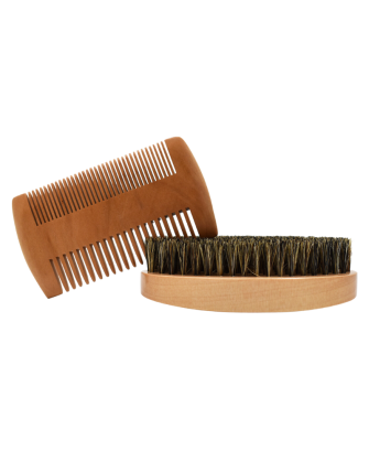 Kit brosse  peigne pour barbe et moustache