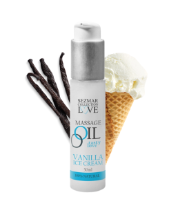 Huile de massage vanille 100% naturelle 50ml