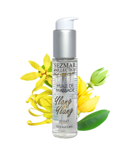 Huile de massage professionnelle Ylang Ylang 100% naturelle 50 ml
