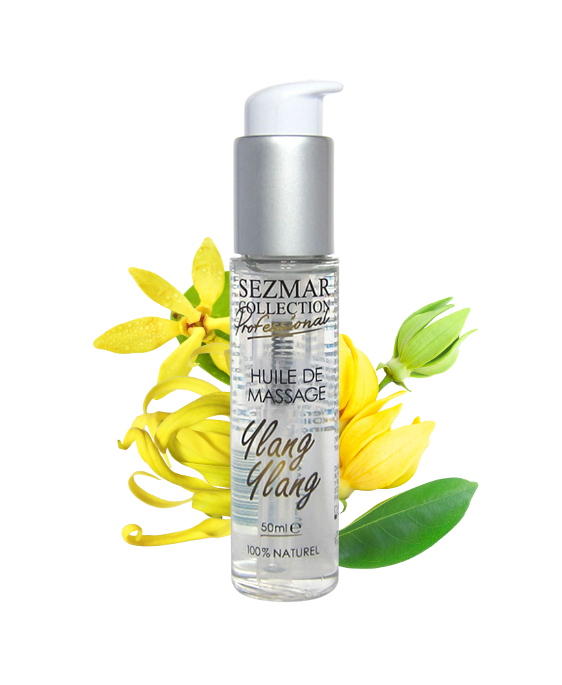Huile de massage professionnelle Ylang Ylang 100% naturelle 50 ml
