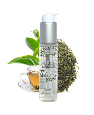 Huile de massage professionnelle Thé Vert 100% naturelle 50 ml