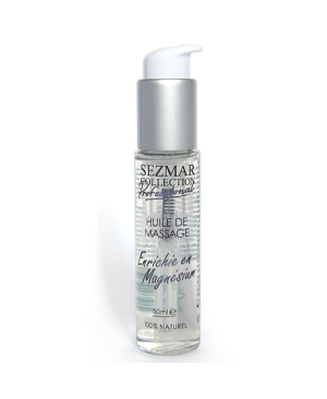 Huile de massage professionnelle Enrichie en Magnésium 100% naturelle 50 ml