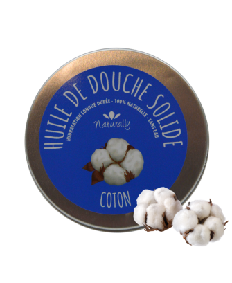 Huile de douche solide - Coton 65gr