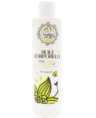 Huile corporelle pour vergetures, cicatrices et peau déshydratée - 250ml 100% naturelle