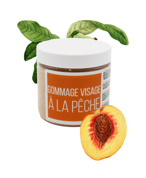 Gommage visage pêche - 200ml 100% naturel