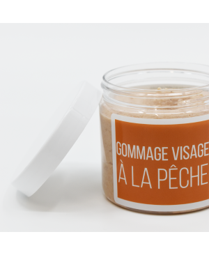 Gommage visage pêche - 200ml 100% naturel