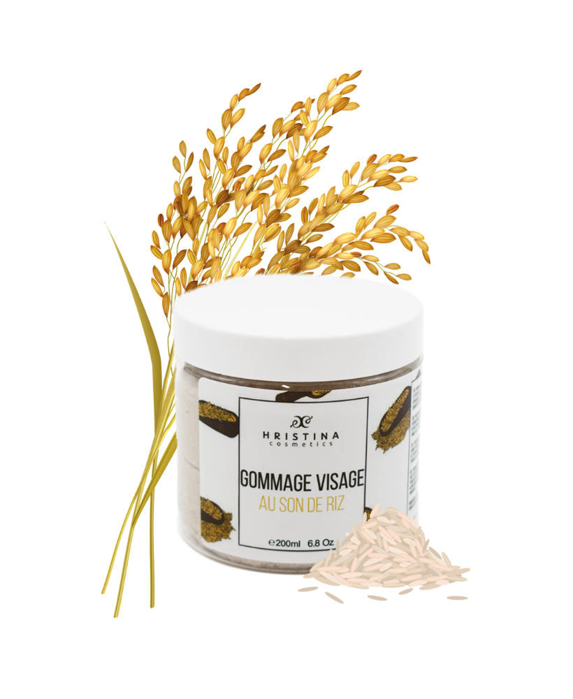 Gommage visage - Au son de riz - BIO - 200ml 100% naturel