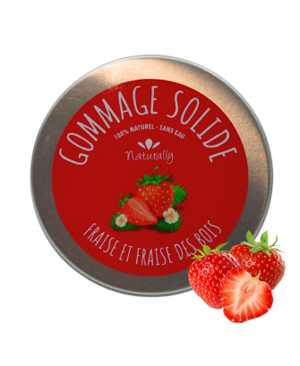 Gommage solide - Fraise et fraise des bois 70gr