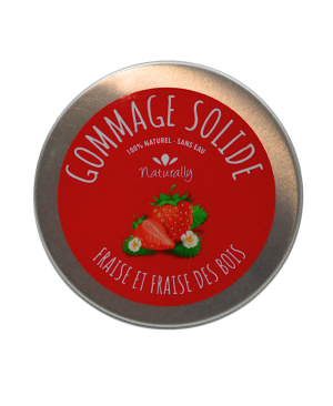 Gommage solide - Fraise et fraise des bois 70gr