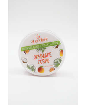 Gommage corps à la noix de coco, mangue  fruit de la passion - 250ml 100% naturel
