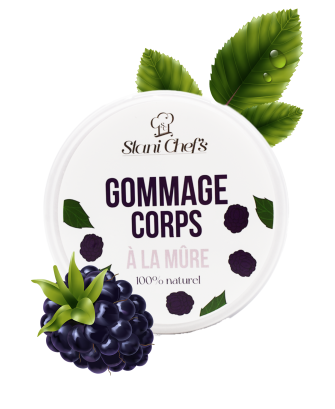 Gommage corps à la mûre - 200ml 100% naturel
