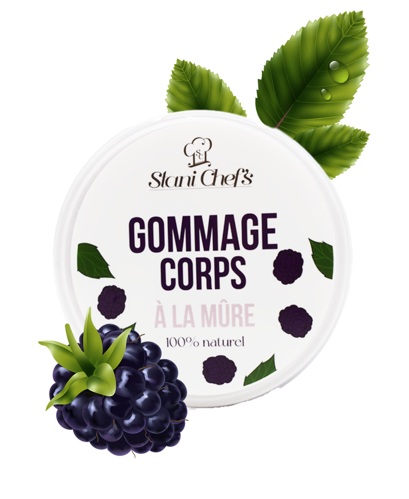 Gommage corps à la mûre - 200ml 100% naturel