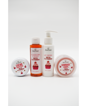 Gommage corps - muffin à la framboise - 100ml 100% naturel