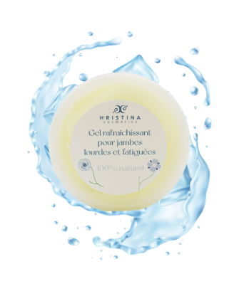 Gel rafraîchissant pour jambes lourdes et fatiguées - 100ml 100% naturel