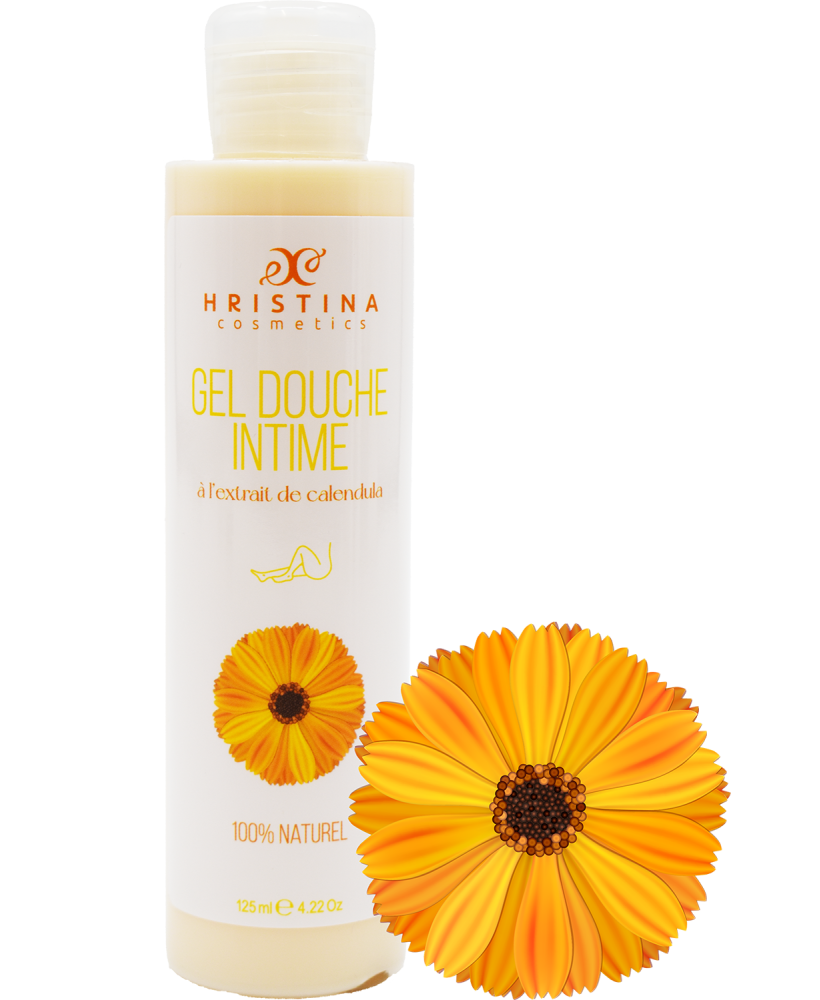 Gel douche intime à l'extrait de calendula - 125ml 100% naturel