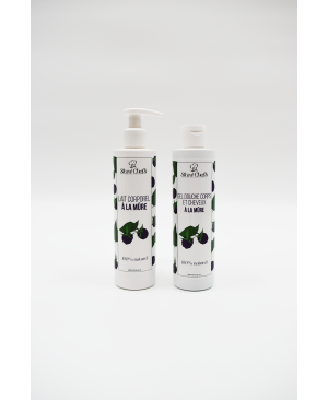 2 en 1 Gel douche corps et shampoing à la mûre - 250ml 100% naturel