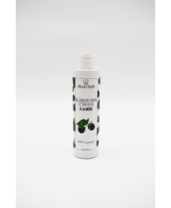 2 en 1 Gel douche corps et shampoing à la mûre - 250ml 100% naturel