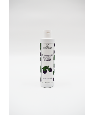 2 en 1 Gel douche corps et shampoing à la mûre - 250ml 100% naturel