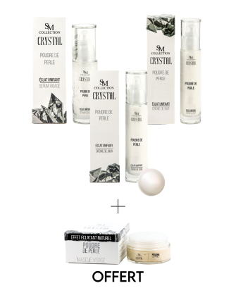 Gamme complète à la poudre de perle 100% naturelle