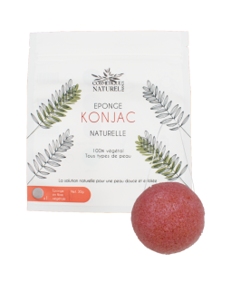 Éponge konjac rose