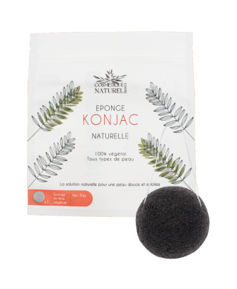 Éponge konjac noire