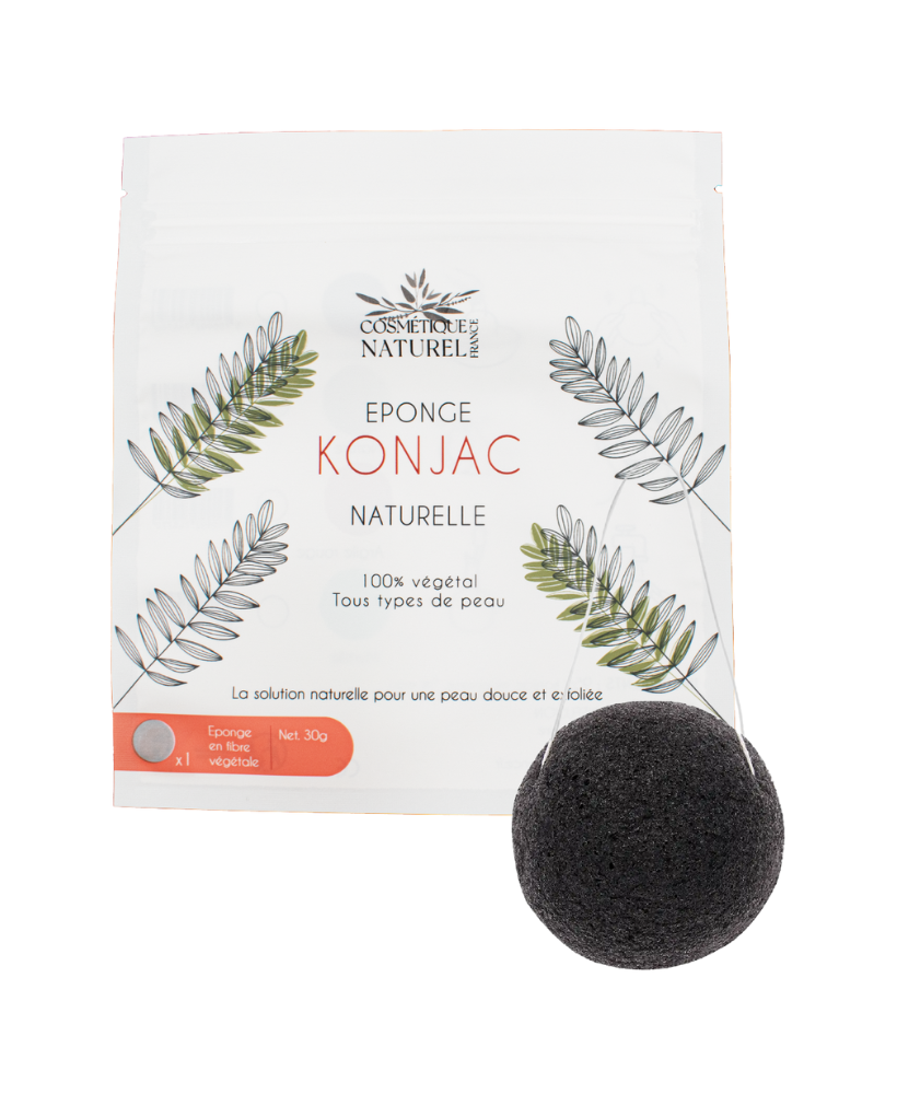 Éponge konjac noire