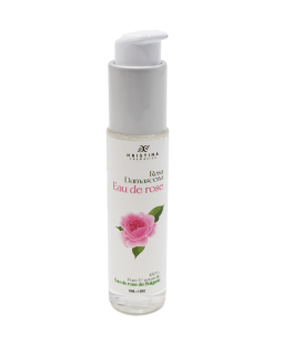 Eau florale naturelle à la rose de Damas - 50ml 100% naturelle - Format voyage