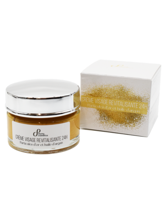 Crème visage aux particules d'or et à l'huile d'argan - 50ml 100% naturelle