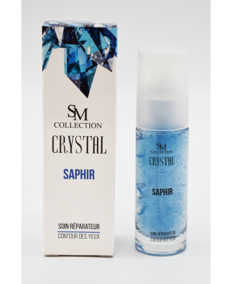 Crème pour le contour des yeux à la poudre de saphir 30ml 100% naturelle