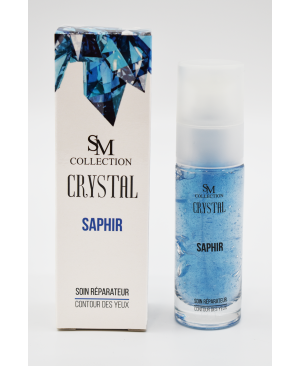 Crème pour le contour des yeux à la poudre de saphir 30ml 100% naturelle