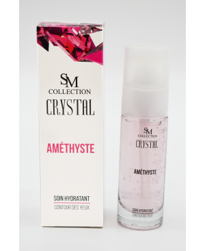 Crème pour le contour des yeux à la poudre d'améthyste 30ml 100% naturelle