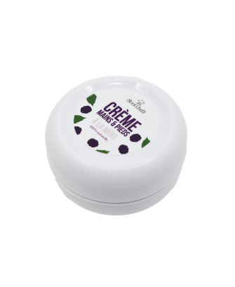 Crème mains et pieds à la mûre - 50 ml 100% naturelle - Format voyage