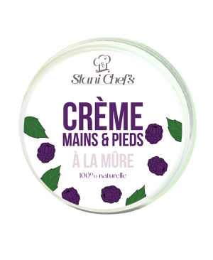 Crème mains et pieds à la mûre 100ml 100% naturelle