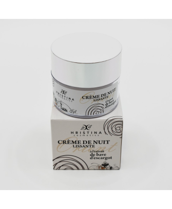 Crème de nuit hydratante à base de bave d'escargot 50ml 100% naturelle