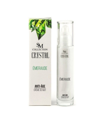 Crème de nuit anti-âge à l'émeraude 50ml 100% naturelle