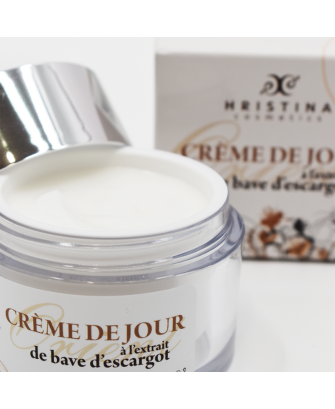 Crème de jour hydratante à base de bave d'escargot 50ml 100% naturelle
