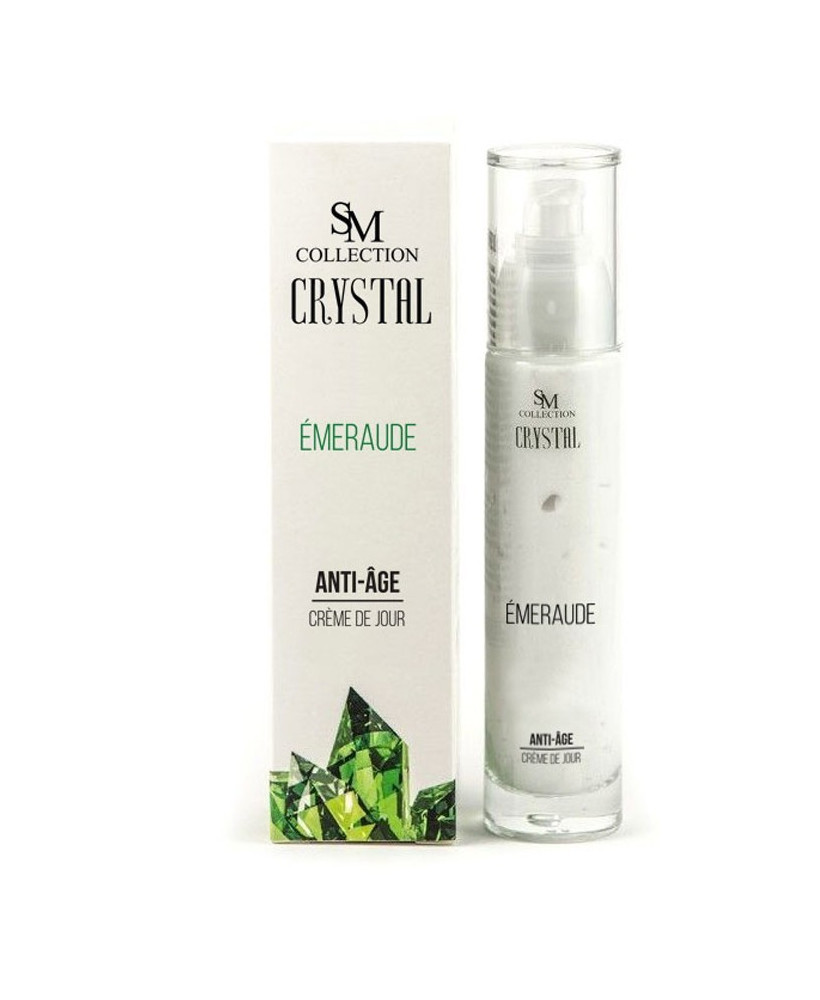 Crème de jour anti-âge à l'émeraude 50ml 100% naturelle
